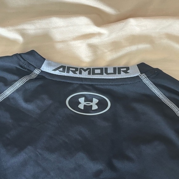 Under Armour Black and Gray HeatGear Shirt - Picture 6 of 6